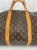 Louis Vuitton Brown Coated Canvas Louis Vuitton Keepall Bandouliere 60