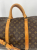 Louis Vuitton Brown Coated Canvas Louis Vuitton Keepall Bandouliere 60