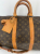 Louis Vuitton Brown Coated Canvas Louis Vuitton Keepall Bandouliere 45