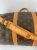 Louis Vuitton Brown Coated Canvas Louis Vuitton Keepall Bandouliere 45