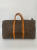 Louis Vuitton Brown Coated Canvas Louis Vuitton Keepall Bandouliere 50