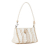 Bottega Veneta B Bottega Veneta White Calf Leather Intrecciato Shoulder Bag Italy