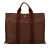 Hermès AB Hermès Brown Canvas Fabric Herline MM Tote France