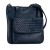 Bottega Veneta B Bottega Veneta Blue Calf Leather Intrecciato Crossbody Italy