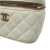 Chanel B Chanel White Ivory Caviar Leather Leather CC Quilted Caviar Top Handle Vanity Case Italy