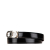 Salvatore Ferragamo B Ferragamo Black Calf Leather Gancini Belt Italy