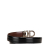 Salvatore Ferragamo B Ferragamo Black Calf Leather Gancini Belt Italy