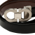 Salvatore Ferragamo B Ferragamo Black Calf Leather Gancini Belt Italy