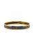 Hermès AB Hermès Blue with Gold Enamel Other Narrow Flags Bangle 65 Austria