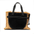 Loewe B LOEWE Brown Beige with Black Raffia Natural Material Small and Leather Gate Top Handle Bag Spain