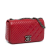 Chanel B Chanel Red Calf Leather Small Glazed skin Coco Boy Flap Italy