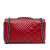 Chanel B Chanel Red Calf Leather Small Glazed skin Coco Boy Flap Italy