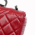 Chanel B Chanel Red Calf Leather Small Glazed skin Coco Boy Flap Italy