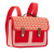 Hermès AB Hermès Red with Multi Canvas Fabric Toile and Barenia Animaux Pixel Backpack France