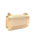 Chanel AB Chanel Gold Lambskin Leather Leather Small Metallic Lambskin Embossed Cube Boy Flap Italy