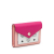 MCM B MCM Pink Calf Leather Visetos Colorblock Love Trifold Wallet Korea, South