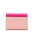 MCM B MCM Pink Calf Leather Visetos Colorblock Love Trifold Wallet Korea, South