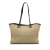 Chanel AB Chanel Brown Beige with Black Canvas Fabric Small Deauville Tote Italy