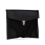 Prada B Prada Black Nylon Fabric Saffiano Trimmed Tessuto Clutch Italy