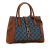 Gucci AB Gucci Blue Denim with Brown Denim Fabric Medium GG Jackie 1961 Tote Italy