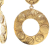 Chanel B Chanel Gold Gold Plated Metal Sun Coin Medallion Motif Hoop Drop Earrings France