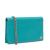 Gucci B Gucci Blue Turquoise Calf Leather Betty Wallet On Chain Italy