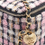 Chanel AB Chanel Pink Light Pink with Multi Tweed Fabric Pearl Crush Vanity Case with Chain Italy