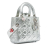 Christian Dior AB Dior Silver Calf Leather Small skin Cannage My ABCDior Lady Dior Italy