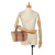 Gucci B Gucci Brown Beige Canvas Fabric GG Jolicoeur Tote Italy