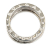 Bvlgari B Bvlgari Silver 18K White Gold Metal B.Zero1 Three Band Ring Italy