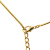 Christian Dior B Dior Gold Gold Plated Metal Oblique Trotter Pendant Necklace Italy