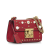 Gucci B Gucci Red Calf Leather Pearl Studded Padlock Italy