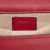 Gucci B Gucci Red Calf Leather Pearl Studded Padlock Italy