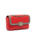 Chanel AB Chanel Red with Gray Calf Leather Two-Tone Day Flap Italy