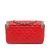 Chanel AB Chanel Red with Gray Calf Leather Two-Tone Day Flap Italy