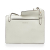 Fendi B Fendi White Calf Leather Bustine Mini Century Italy