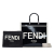 Fendi AB Fendi Black Patent Leather Leather Medium Sunshine Shopper Tote Italy