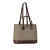 Gucci B Gucci Brown Beige Coated Canvas Fabric GG Supreme Ophidia Tote Italy