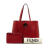 Fendi AB Fendi Red Calf Leather F Is Fendi Shopper Tote Italy