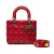 Christian Dior AB Dior Red Lambskin Leather Leather Small Lambskin Cannage My ABCDior Lady Dior Italy