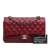 Chanel AB Chanel Red Dark Red Caviar Leather Leather Medium Classic Caviar Double Flap France