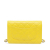 Chanel B Chanel Yellow Lambskin Leather Leather Classic Lambskin Wallet on Chain Italy