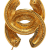 Chanel B Chanel Gold Gold Plated Metal CC Quilted Brooch France