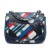 Chanel B Chanel Blue Lambskin Leather Leather Mini Square Classic Printed Lambskin Airlines Flap France