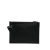 Versace AB Versace Black Calf Leather V Logo Clutch Italy