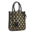 Prada AB Prada Brown with Black Canvas Fabric Mini Symbole Triangolo Satchel Italy