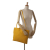 Bottega Veneta AB Bottega Veneta Yellow Nappa Leather Leather Intrecciato Nappa Tote Bag Italy