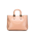 Fendi AB Fendi Pink Calf Leather Medium Glacier FF Tote Italy