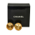 Chanel B Chanel Gold Gold Plated Metal Mademoiselle Clip on Earrings France