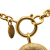 Chanel B Chanel Gold Gold Plated Metal CC Round Pendant Necklace France